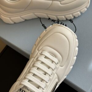 PRADA PADDED NAPPA LEATHER SNEAKERS WHITE – P054