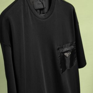 PRADA RE-NYLON AND JERSEY T-SHIRT - A003