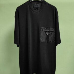 PRADA RE-NYLON AND JERSEY T-SHIRT - A003