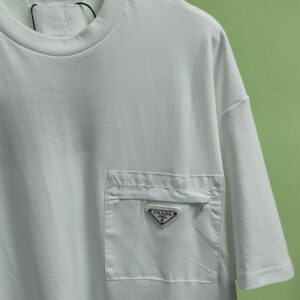 PRADA RE-NYLON AND JERSEY T-SHIRT - A006