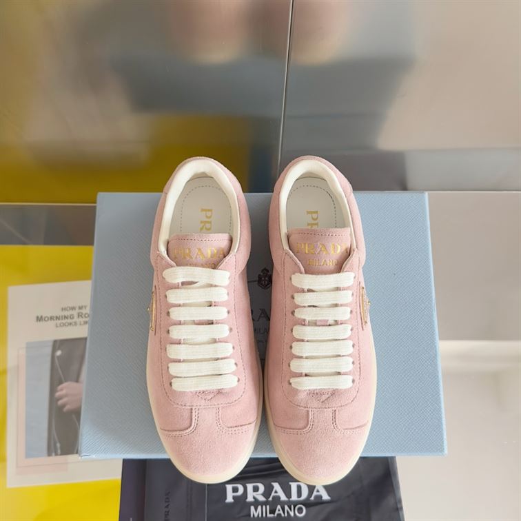 PRADA SUEDE SNEAKERS ALABASTER PINK – P052