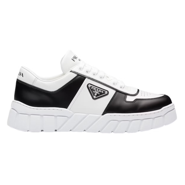 PRADA VOLUMINOUS SNEAKERS WHITE BLACK - P062