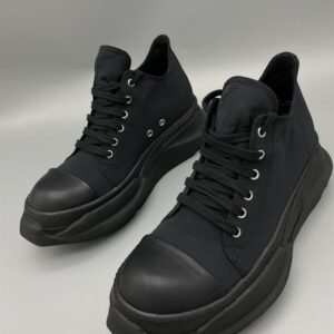 RICK OWENS DRKSHDW ABSTRACT COTTON DENIM SNEAKERS - DY032