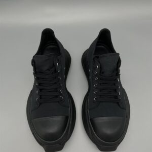 RICK OWENS DRKSHDW ABSTRACT COTTON DENIM SNEAKERS - DY032