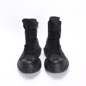 RICK OWENS DRKSHDW BLACK ABSTRACT HIGH SNEAKERS - DY039