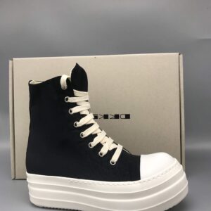 RICK OWENS DRKSHDW DOUBLE BUMPER COTTON SNEAKERS - DY019