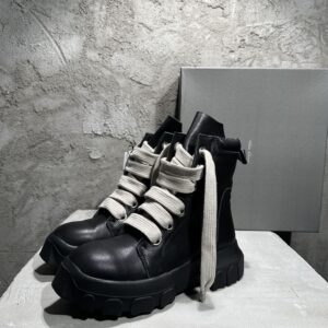 RICK OWENS JUMBO LACE BOZO TRACTOR BOOTS - DY022