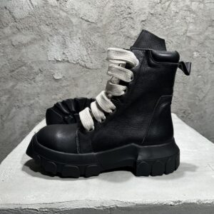 RICK OWENS JUMBO LACE BOZO TRACTOR BOOTS - DY022