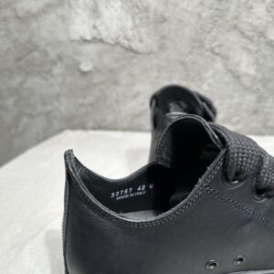 RICK OWENS JUMBO LACED SNEAKERS TRIPLE BLACK - DY041