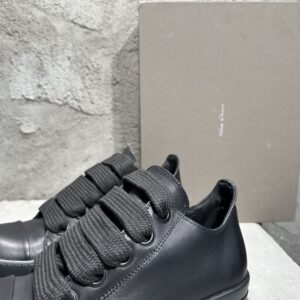 RICK OWENS JUMBO LACED SNEAKERS TRIPLE BLACK - DY041