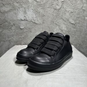 RICK OWENS JUMBO LACED SNEAKERS TRIPLE BLACK - DY041