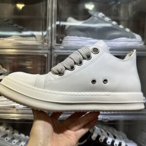 RICK OWENS JUMBO LACED SNEAKERS TRIPLE OFF-WHITE - DY042