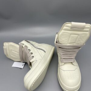 RICK OWENS LIDO GEOBASKET JUMBO LACED SNEAKERS - DY024