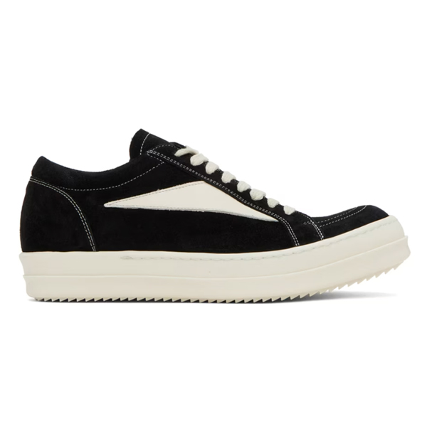 RICK OWENS PORTERVILLE BLACK VINTAGE SNEAKERS - DY008