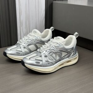 VALENTINO VLOGO EASYJOG SNEAKER IN MIRROR AND FABRIC - TM004