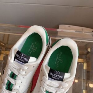 VALENTINO VLOGO PACE LOW-TOP SNEAKER IN SPLIT LEATHER FABRIC AND CALF LEATHER - TM025