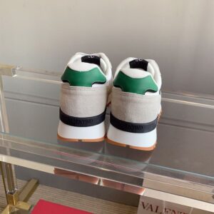 VALENTINO VLOGO PACE LOW-TOP SNEAKER IN SPLIT LEATHER FABRIC AND CALF LEATHER - TM025