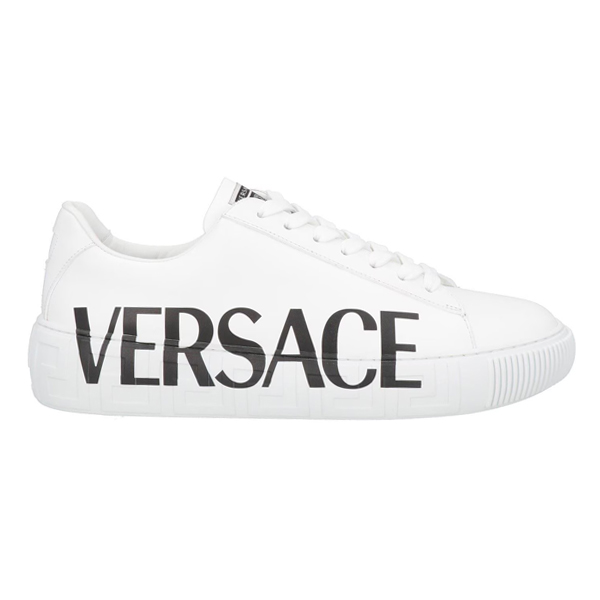 VERSACE LOGO PRINTED LOW-TOP SNEAKERS - UH032