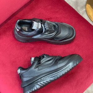 VERSACE ODISSEA BLACK TRAINER SNEAKERS - UH039