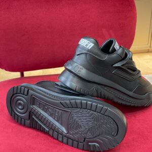 VERSACE ODISSEA BLACK TRAINER SNEAKERS - UH039