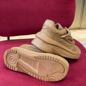 VERSACE ODISSEA BROWN TRAINER SNEAKERS - UH041