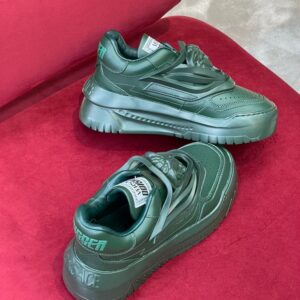 VERSACE ODISSEA GREEN TRAINER SNEAKERS - UH038