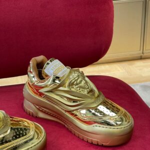 VERSACE ODISSEA METALLIC EFFECT SNEAKERS - UH037