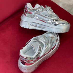 VERSACE ODISSEA METALLIC EFFECT SNEAKERS - UH040