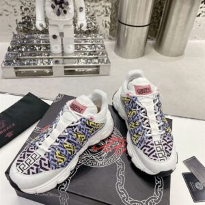 VERSACE TRIGRECA SNEAKERS TRAINER WHITE - UH026